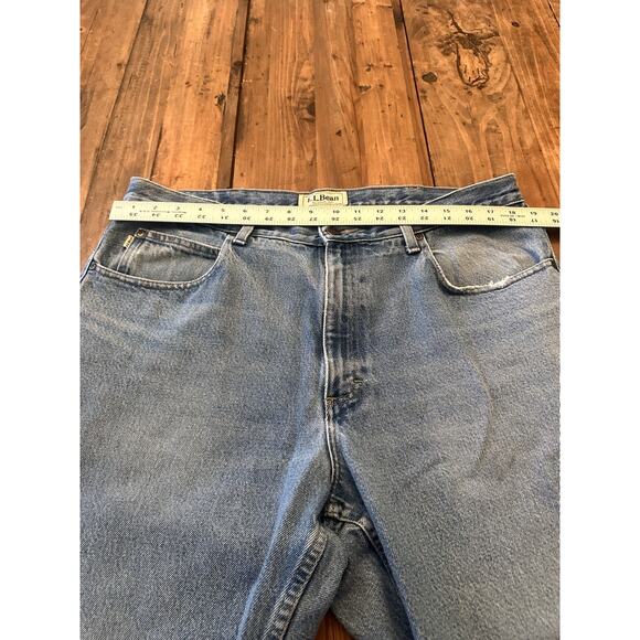 Vintage L.L. Bean 37x32 Classic Fit Blue Jeans Men’s Pants Denim LL Bean Blue - Picture 7 of 15